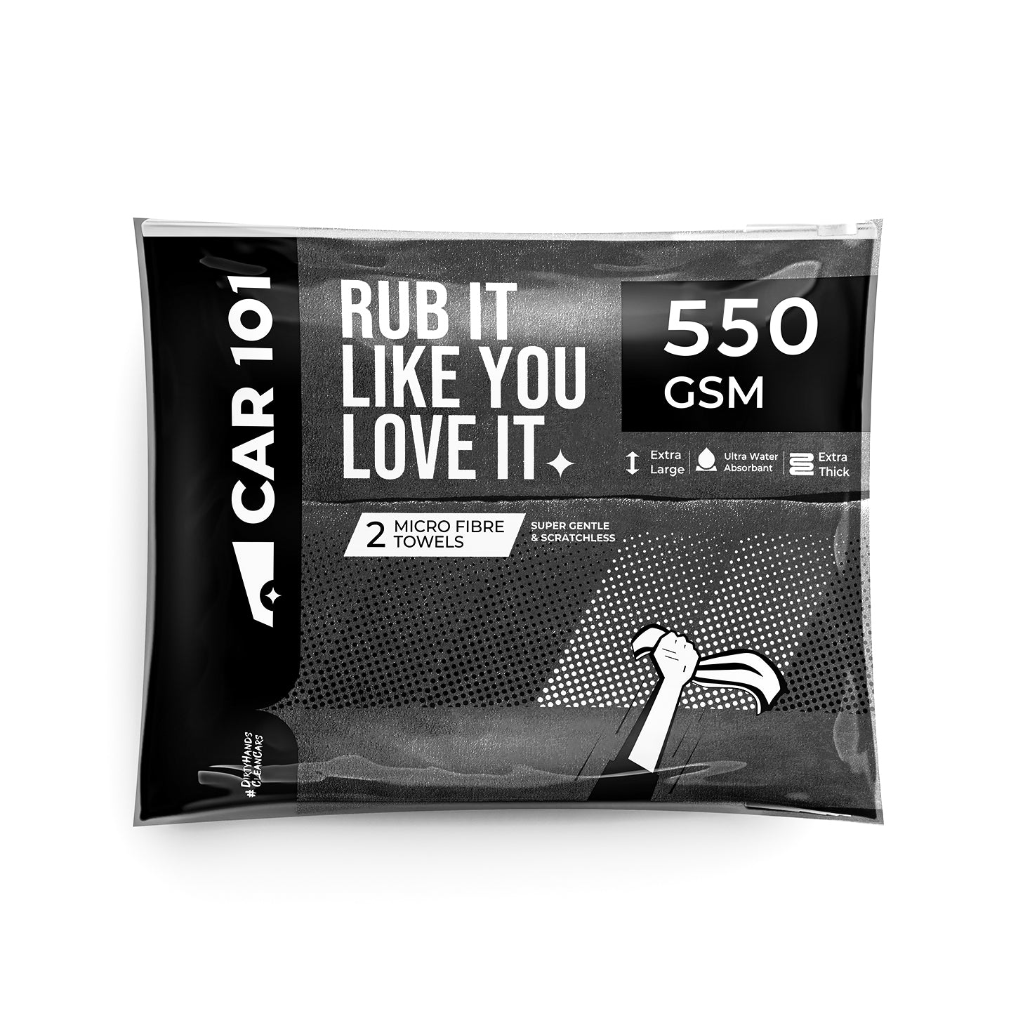 CAR101 Coral Fleece Microfibre Towel – 550 GSM