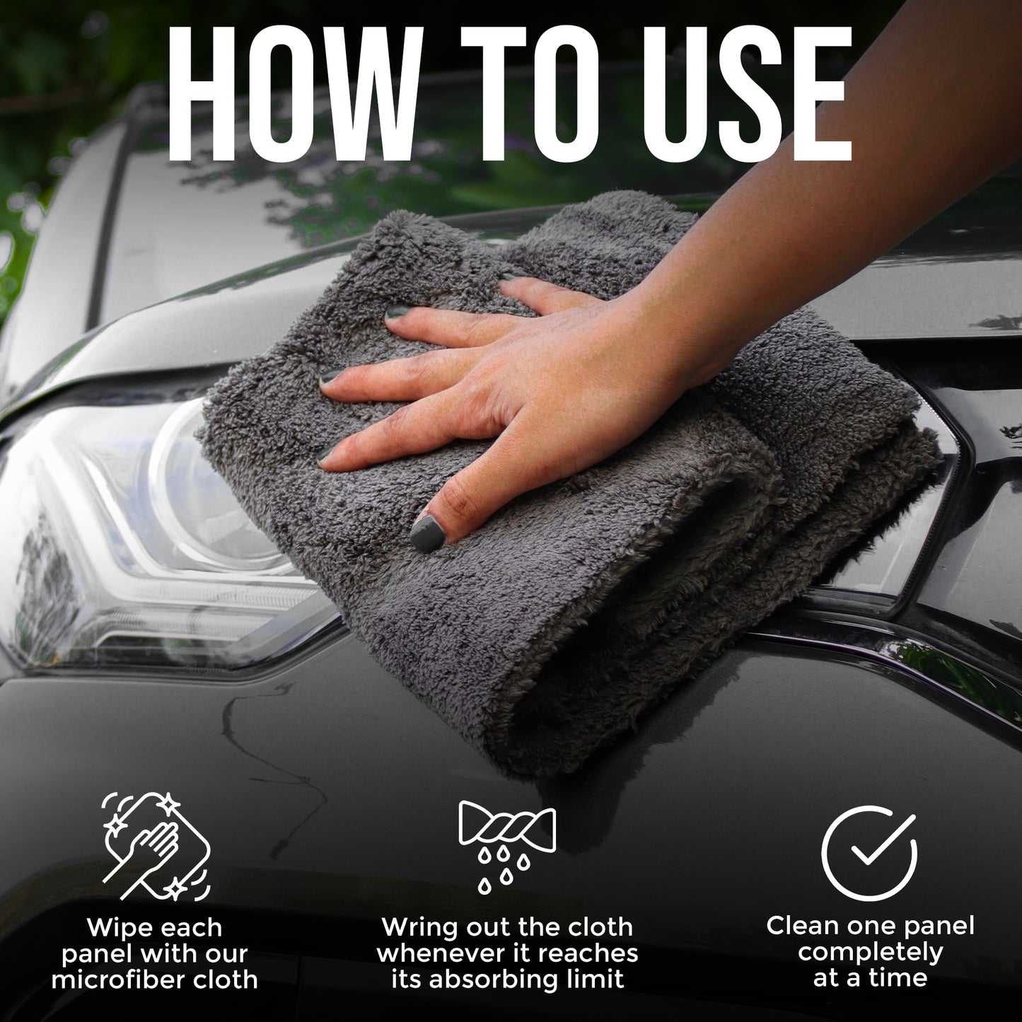 CAR101 Coral Fleece Microfibre Towel – 550 GSM