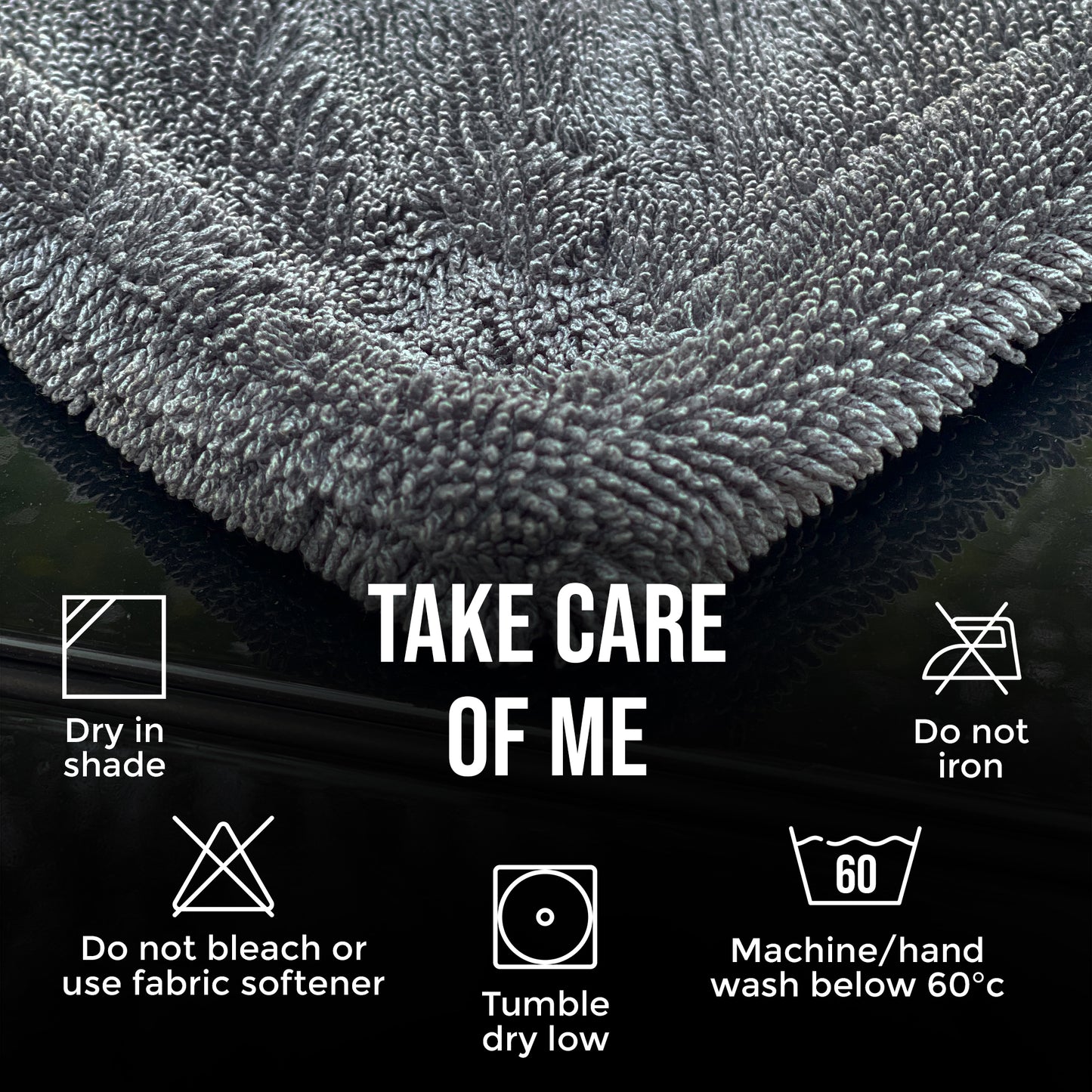 CAR101 1200 GSM Twisted Loop Drying Towel