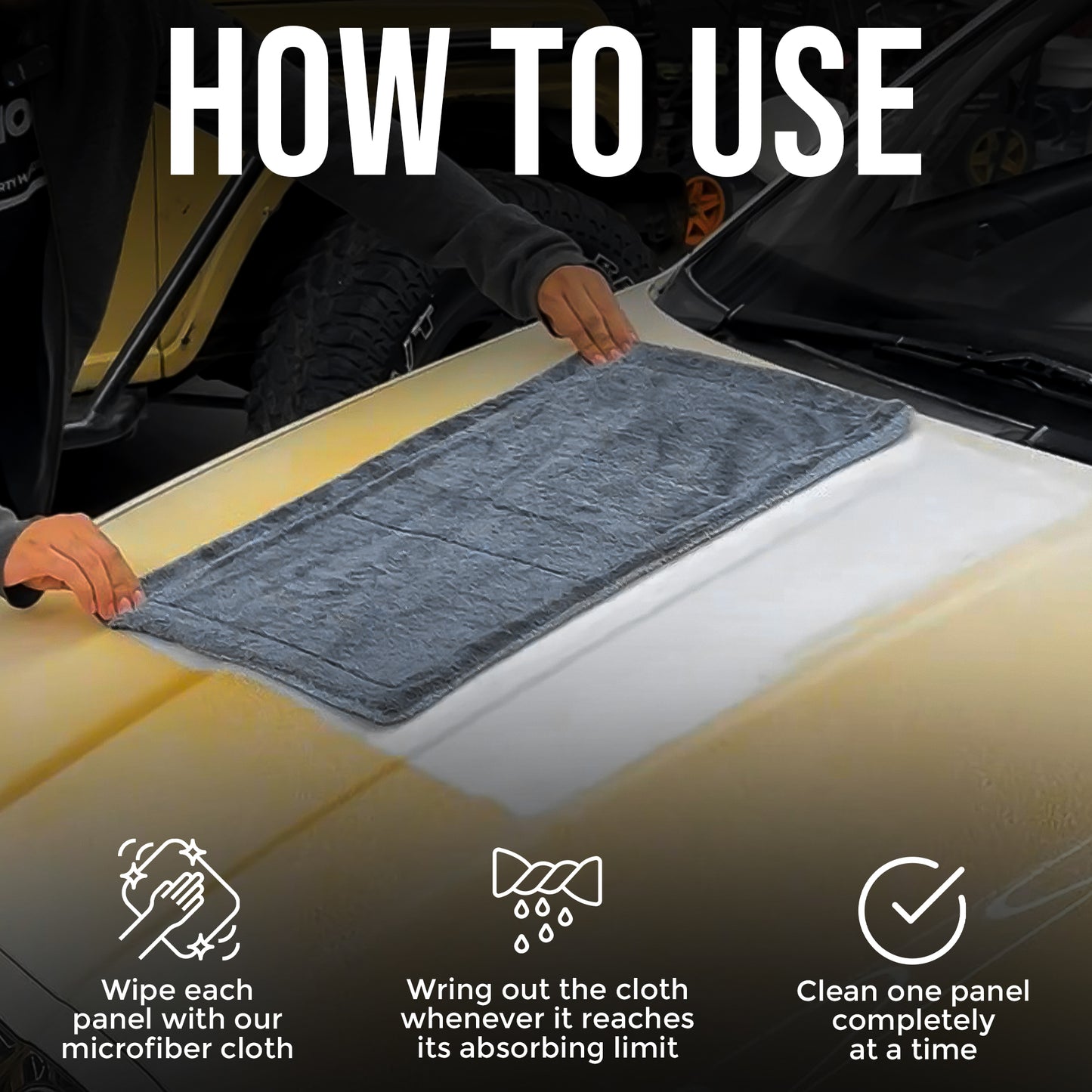 CAR101 1200 GSM Twisted Loop Drying Towel