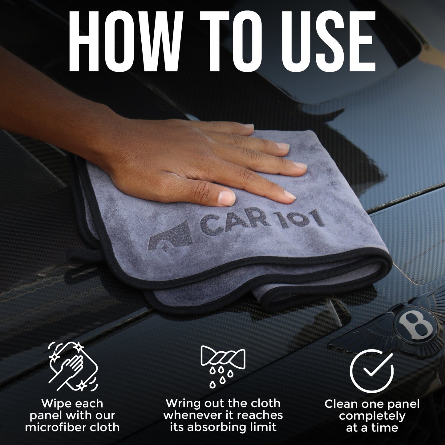 Zip Zap Duster + 2 500 GSM Towels