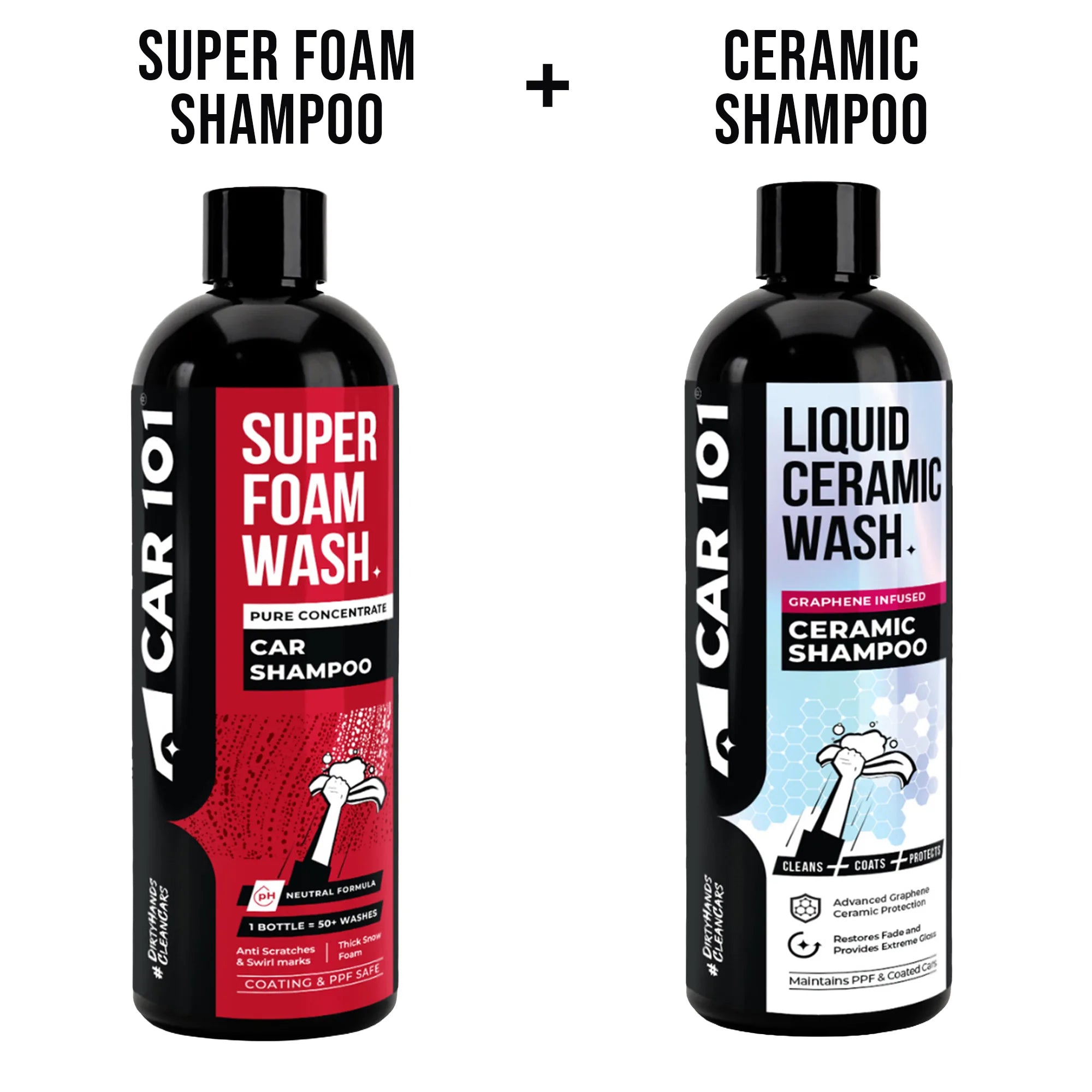 Super Foam Shampoo + Ceramic Shampoo Combo - Image 1