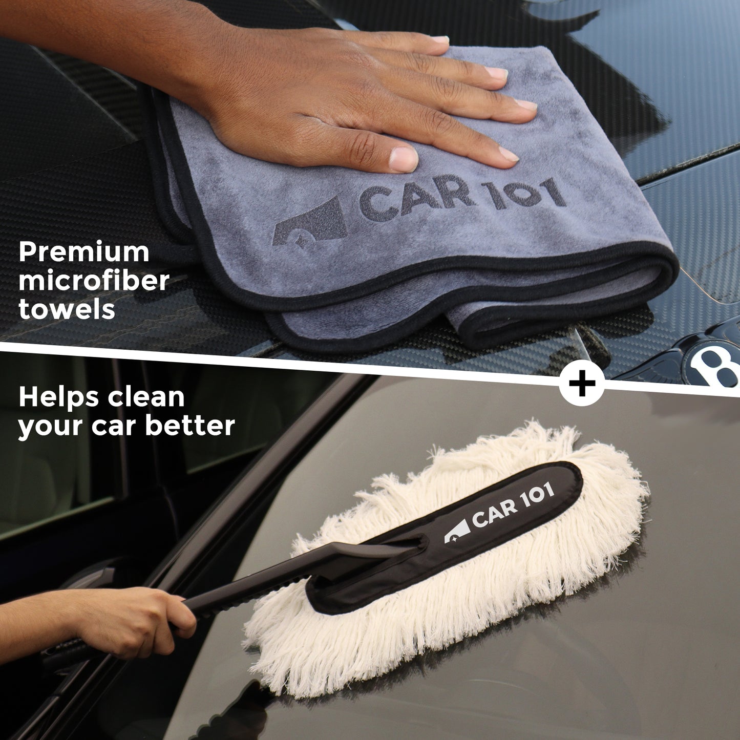 Zip Zap Duster + 2 500 GSM Towels