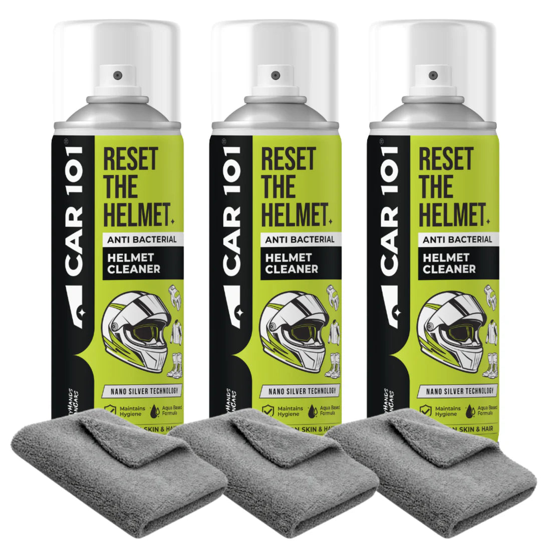 Helmet & Gear Cleaner with Microfiber towel