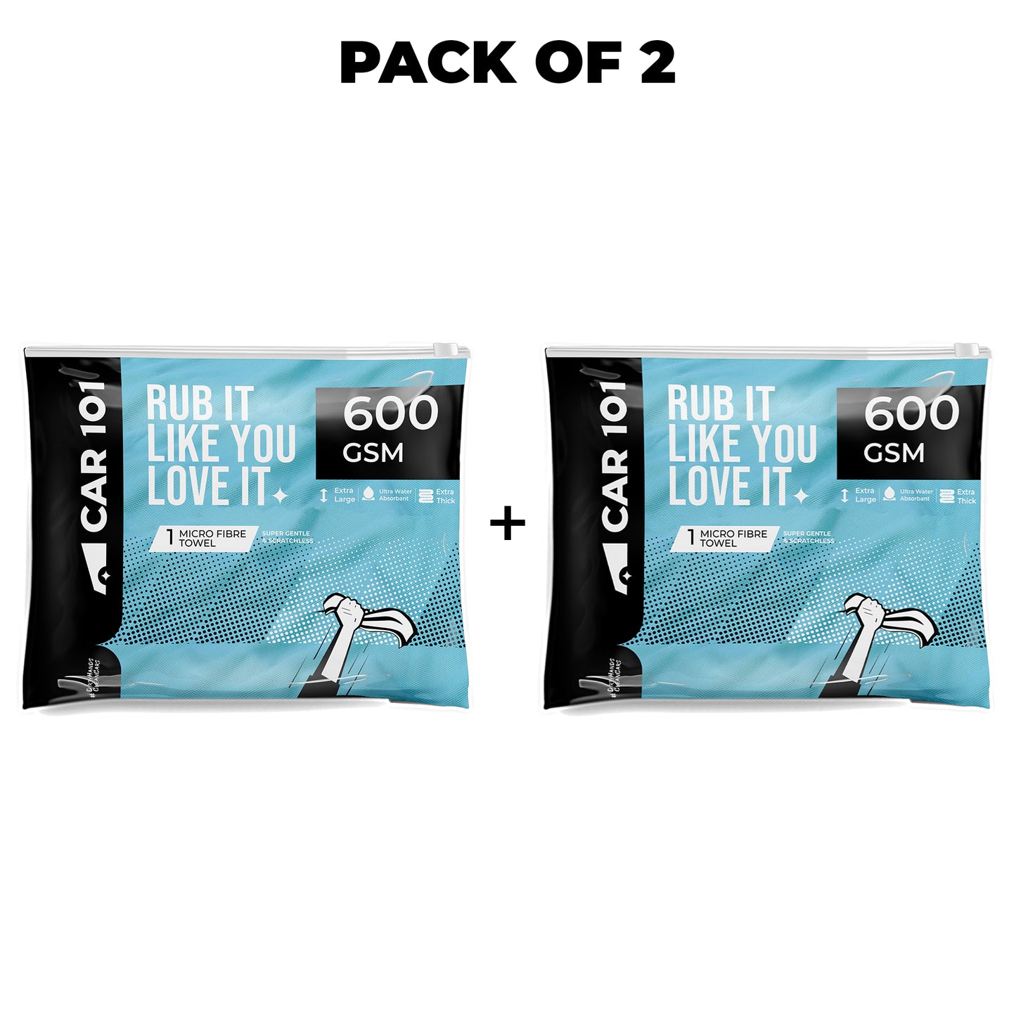 CAR101 600 GSM Twisted Loop Drying Towel