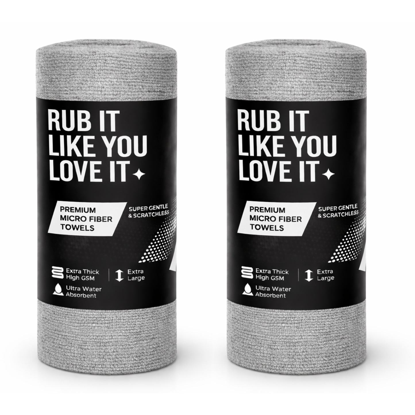 CAR101 Rip Rolls | 220 GSM Microfiber Towel Roll | 20 Units of tearable & reusable microfibre towels.