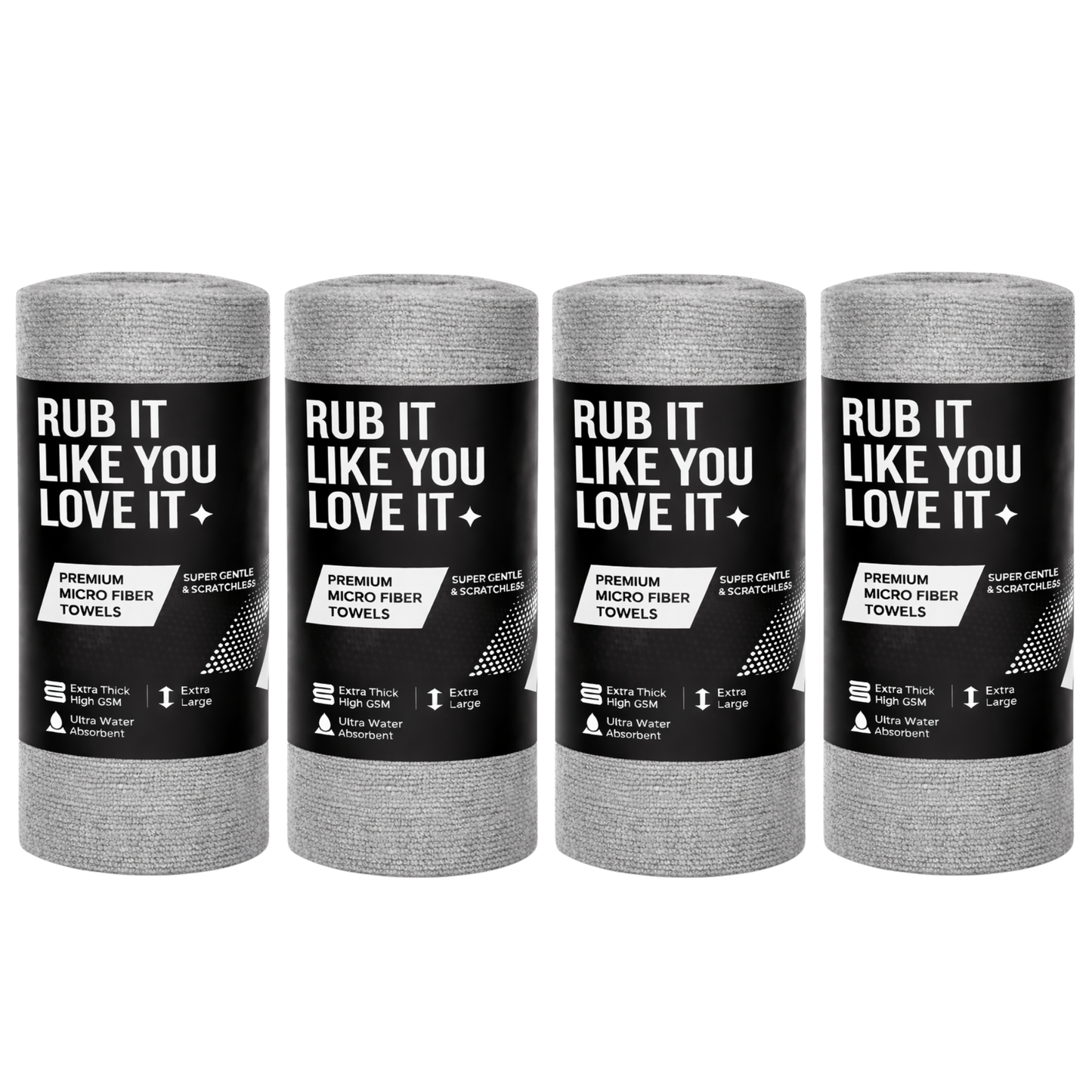 CAR101 Rip Rolls | 220 GSM Microfiber Towel Roll | 20 Units/Roll of tearable & reusable microfibre towels.