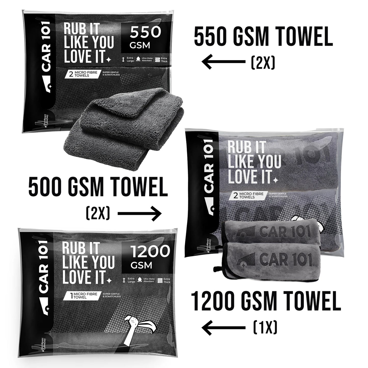 Car101 Microfiber Mix Pack Pro