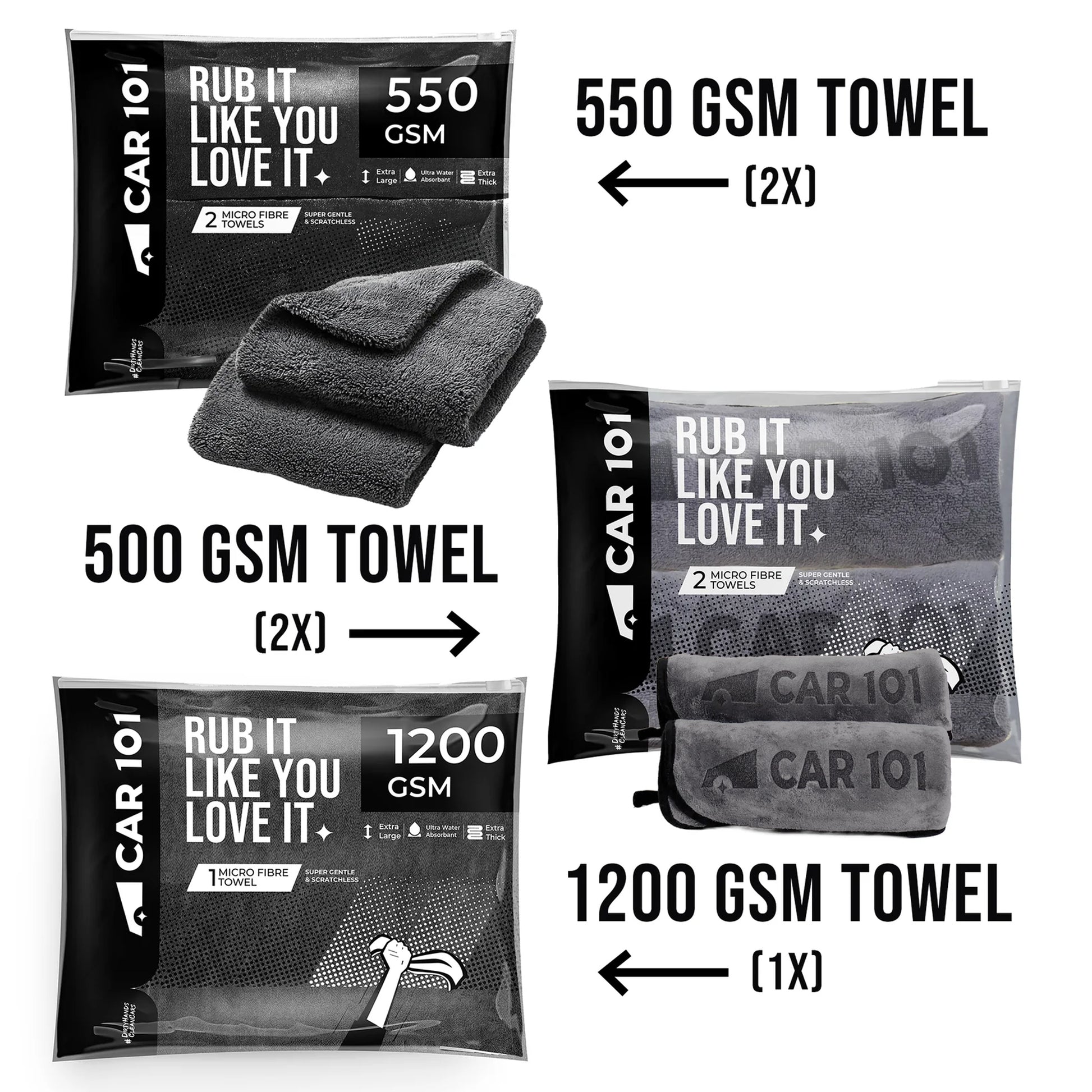 Car101 Microfiber Mix Pack Pro