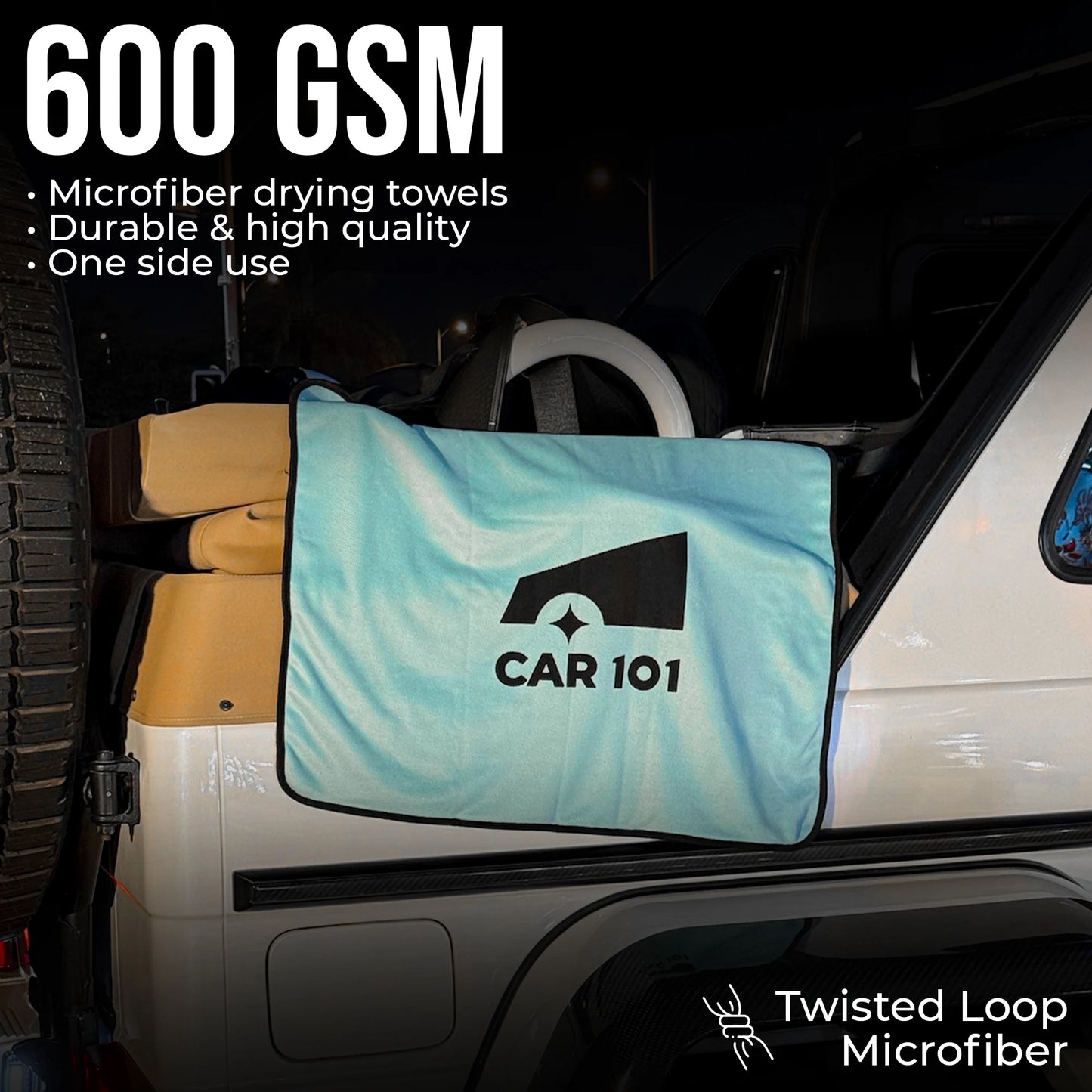 600 GSM Microfiber Cloth | for Car & Bike | Large Size + Super Foam Wash Car Shampoo | pH Neutral Formula