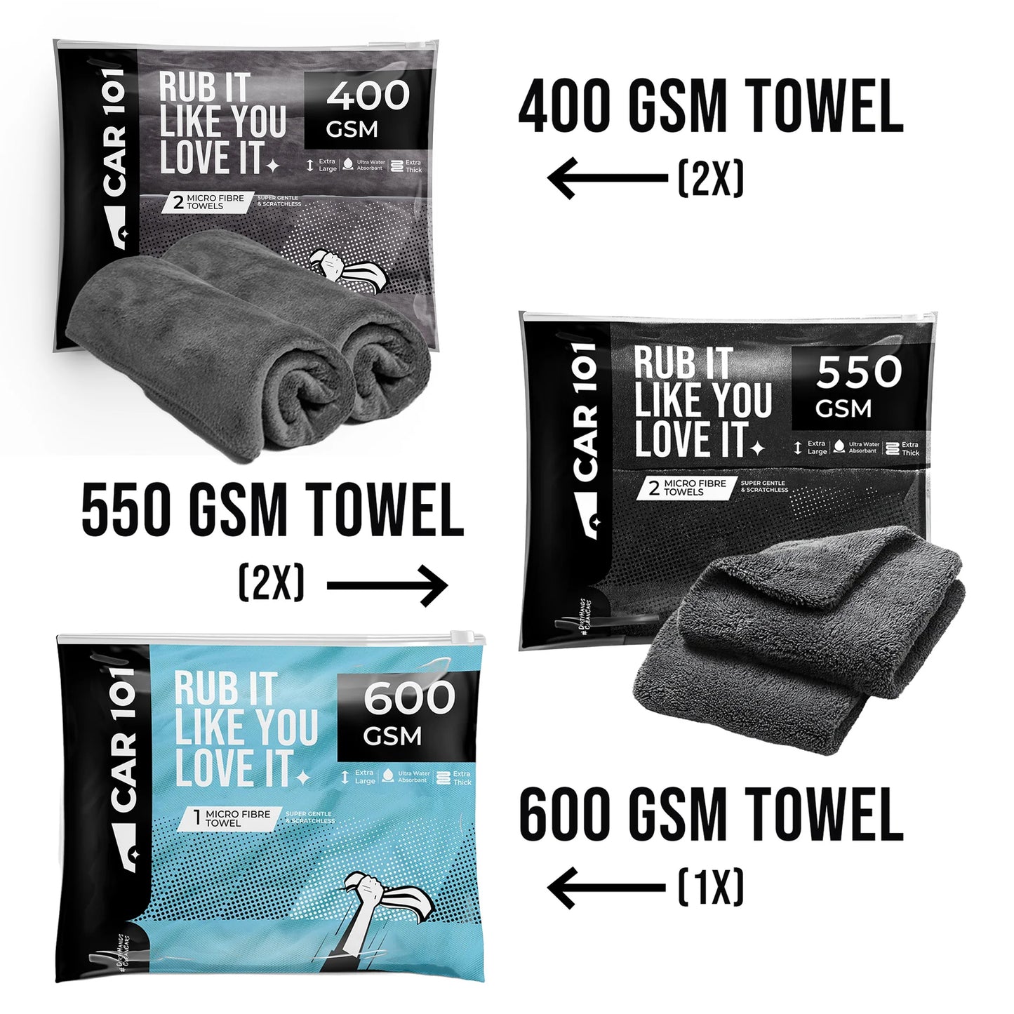 Car101 Microfiber Mix Pack Lite
