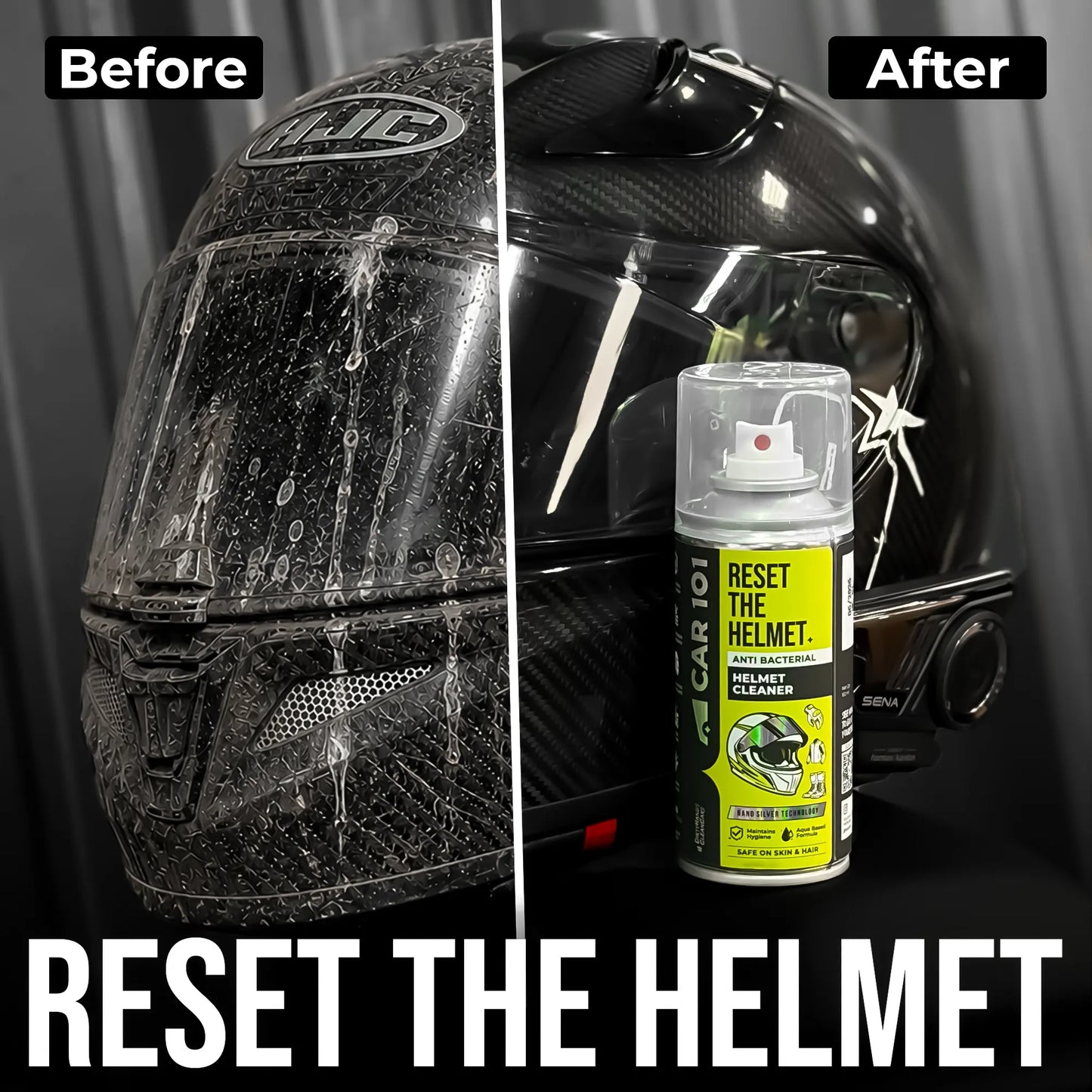 Helmet & Gear Cleaner with Microfiber towel