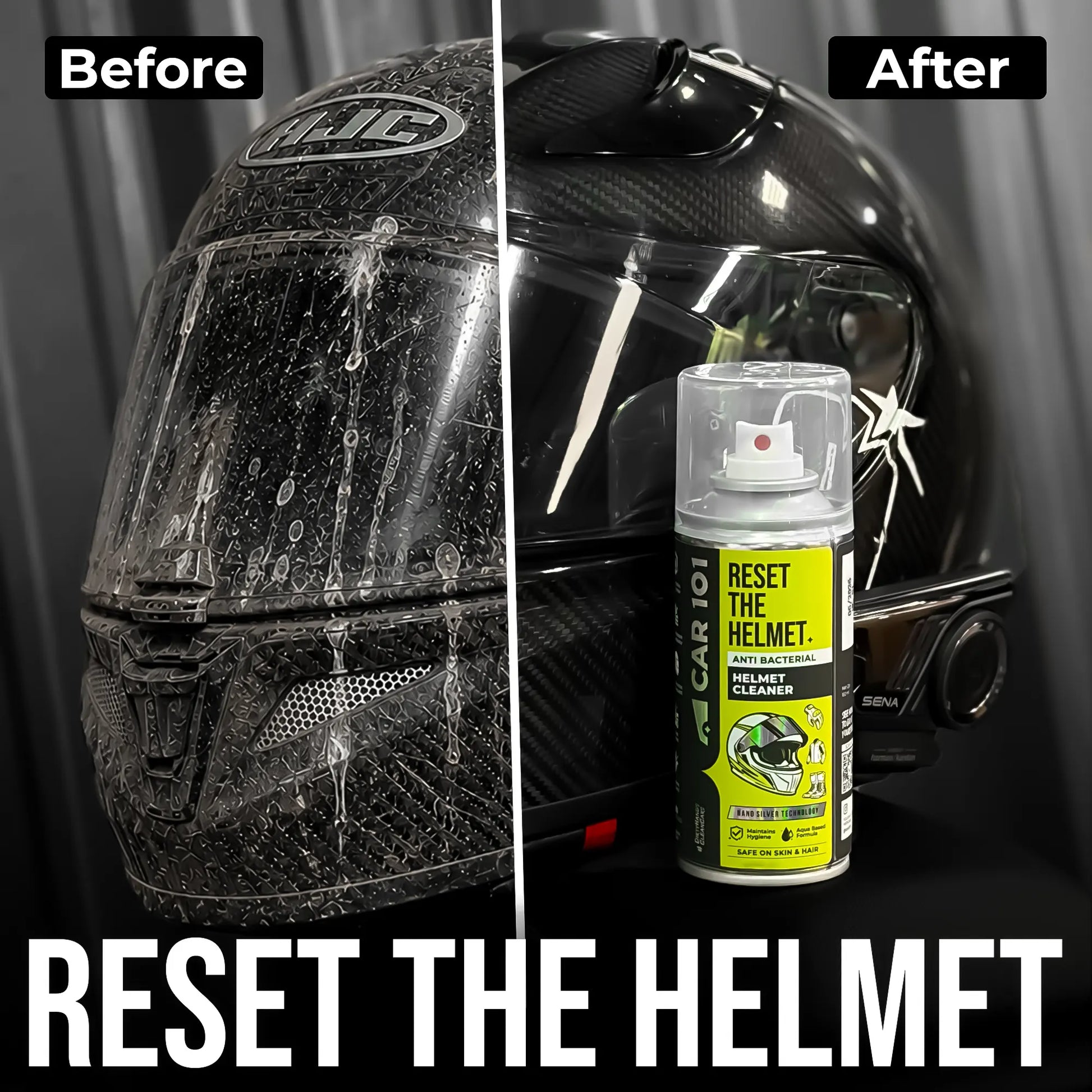 Helmet & Gear Cleaner with Microfiber towel