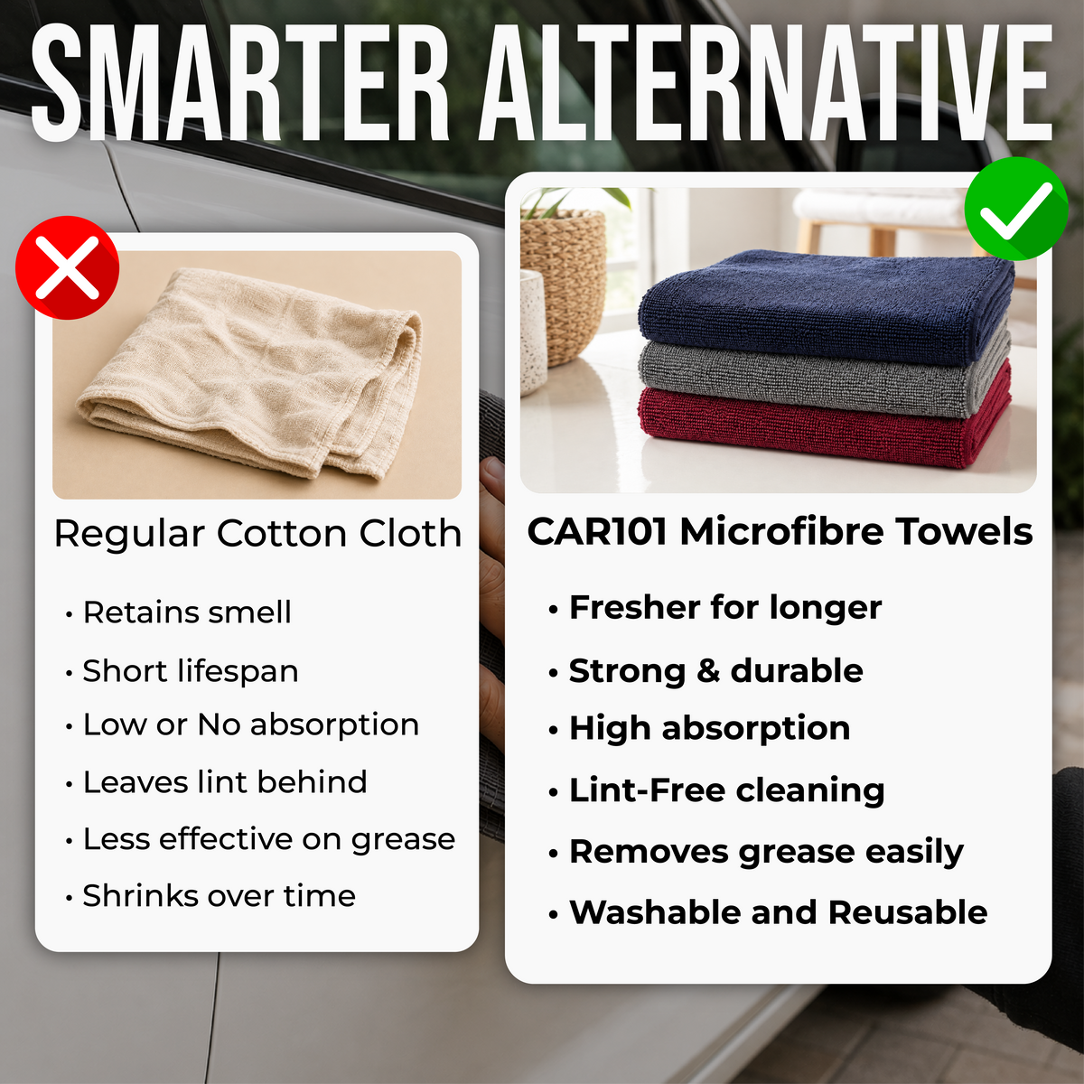 Microfiber Cloth for Bike - 250 GSM | Bike Cleaning, Washing & Polishing