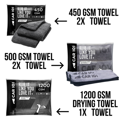 Car101 Microfiber Mix Pack Pro
