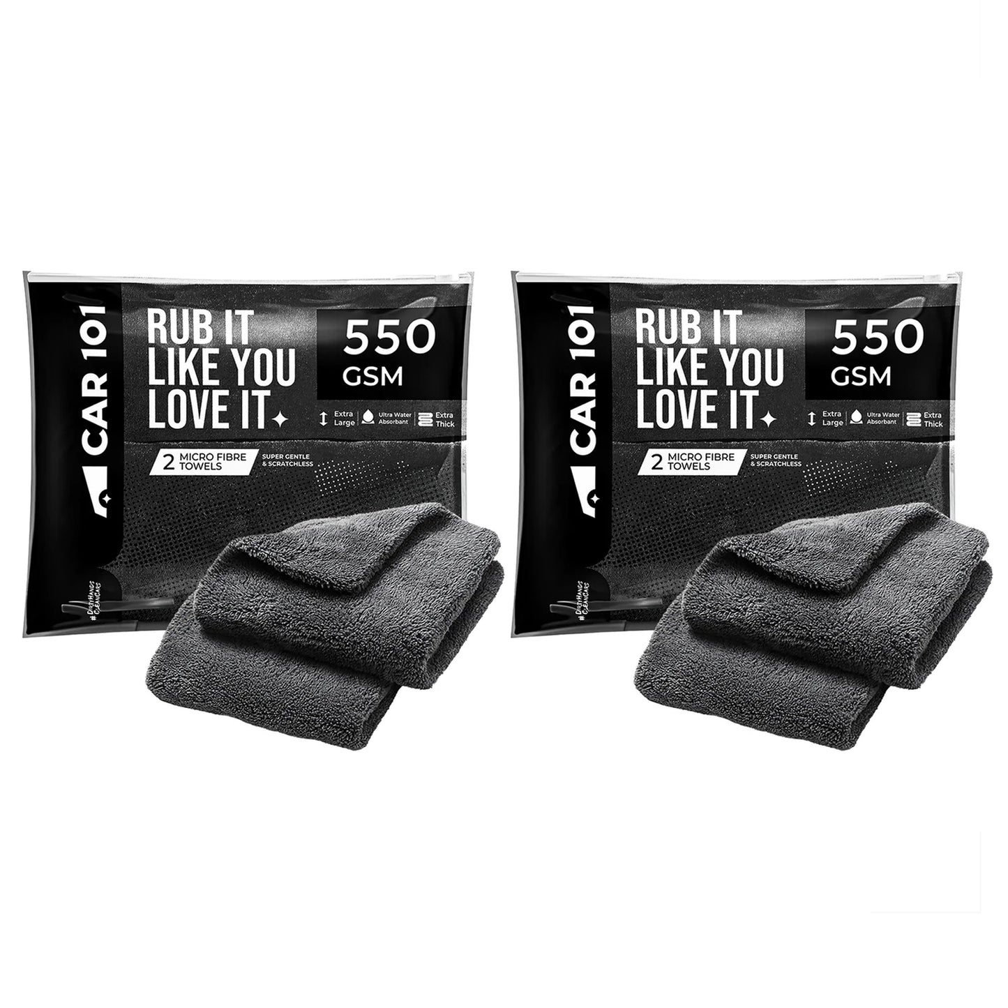 550 GSM Microfiber Towels  – Ultra Absorbent & Super Soft