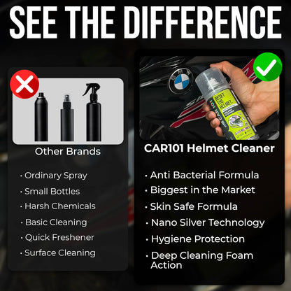 Helmet & Gear Cleaner with Microfiber towel