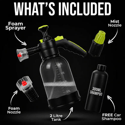 Foaming Sprayer | Multipurpose Sprayer 2L | Adjustable Nozzle | For Gardening, Car & Bike Wash