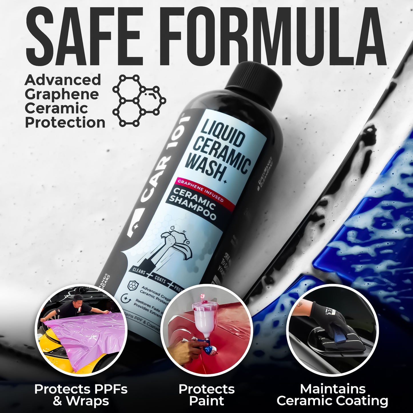 CAR101 Graphene Ceramic Shampoo - 2 in 1 Effect | Coating + Shampoo