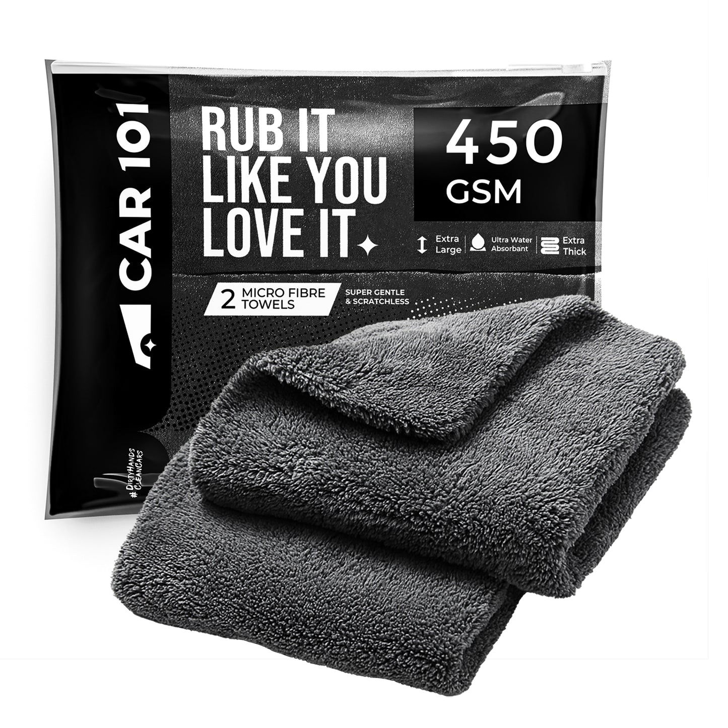 450 GSM Microfiber Towels  – Ultra Absorbent & Super Soft