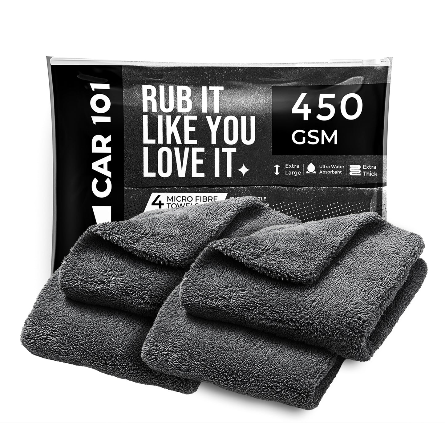 450 GSM Microfiber Towels  – Ultra Absorbent & Super Soft