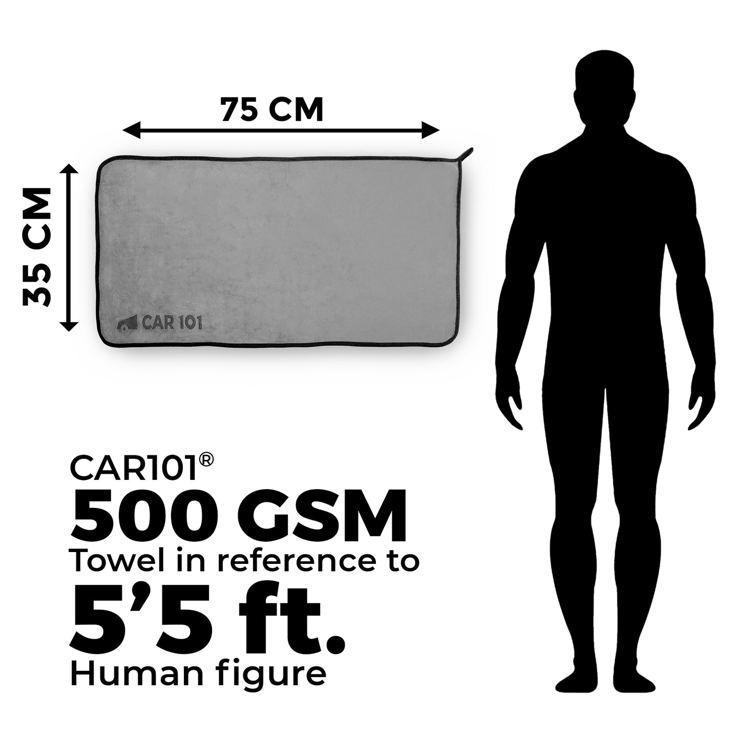 CAR101 500 GSM Microfiber Towel