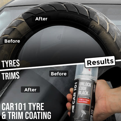 CAR101 Tyre & Trim Restorer Spray Coating