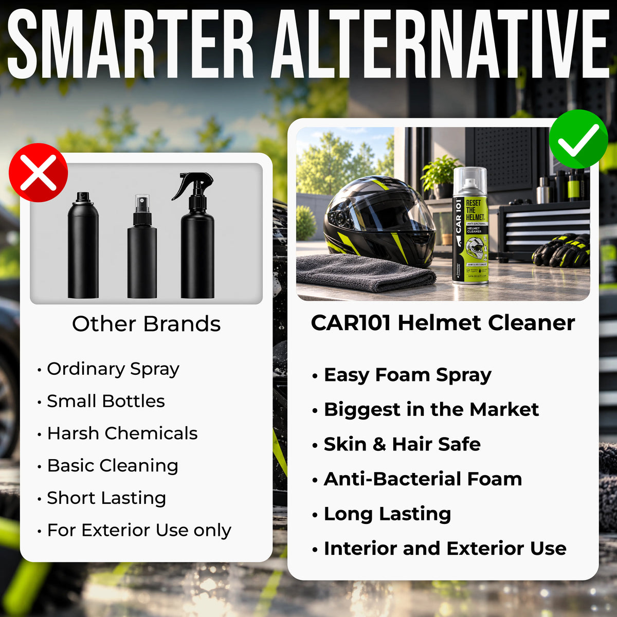 Helmet & Gear Cleaner with Microfiber towel