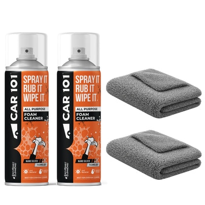 All Purpose Foam Cleaner | Best for daily cleaning | Car interior & Exterior | Anti Bacterial | 500ml large Size