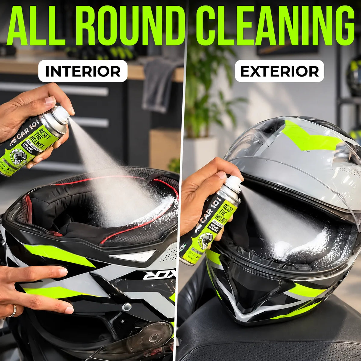 Helmet & Gear Cleaner with Microfiber towel