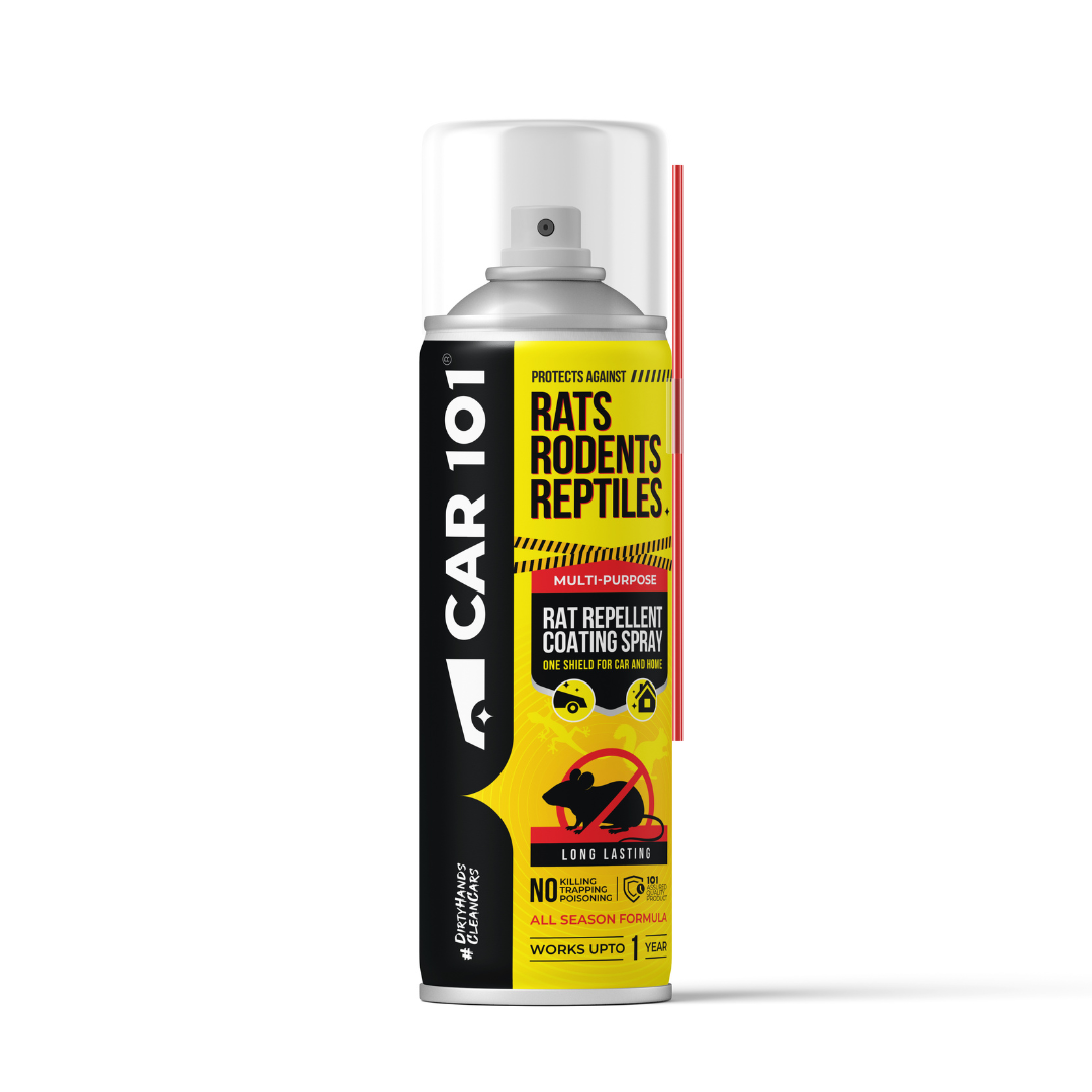 CAR101 Car Rat Repellent Spray | Anti Rat & Rodent Spray for Engine & Wiring Protection | Long Lasting Rat Protection for Cars & Bikes