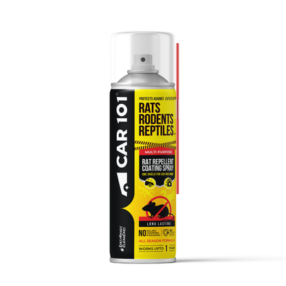 CAR101 Car Rat Repellent Spray | Anti Rat & Rodent Spray for Engine & Wiring Protection | Long Lasting Rat Protection for Cars & Bikes