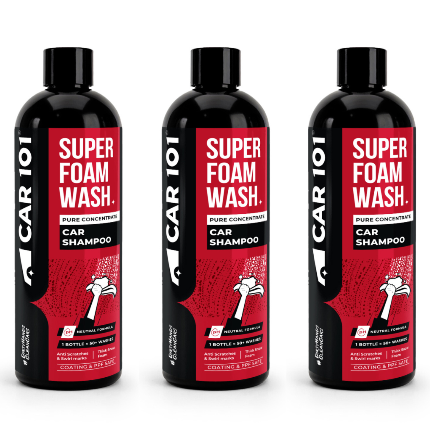 CAR101 Super Foam Wash Car Shampoo | Cleans & Conditions | Pure Concentrate (1:600)