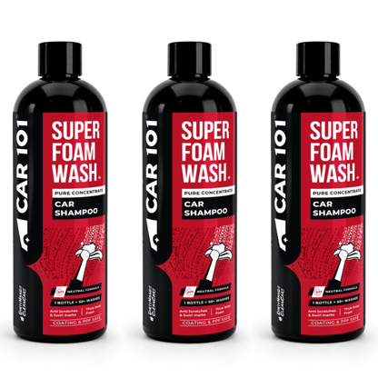 CAR101 Super Foam Wash Car Shampoo | Cleans & Conditions | Pure Concentrate (1:600)