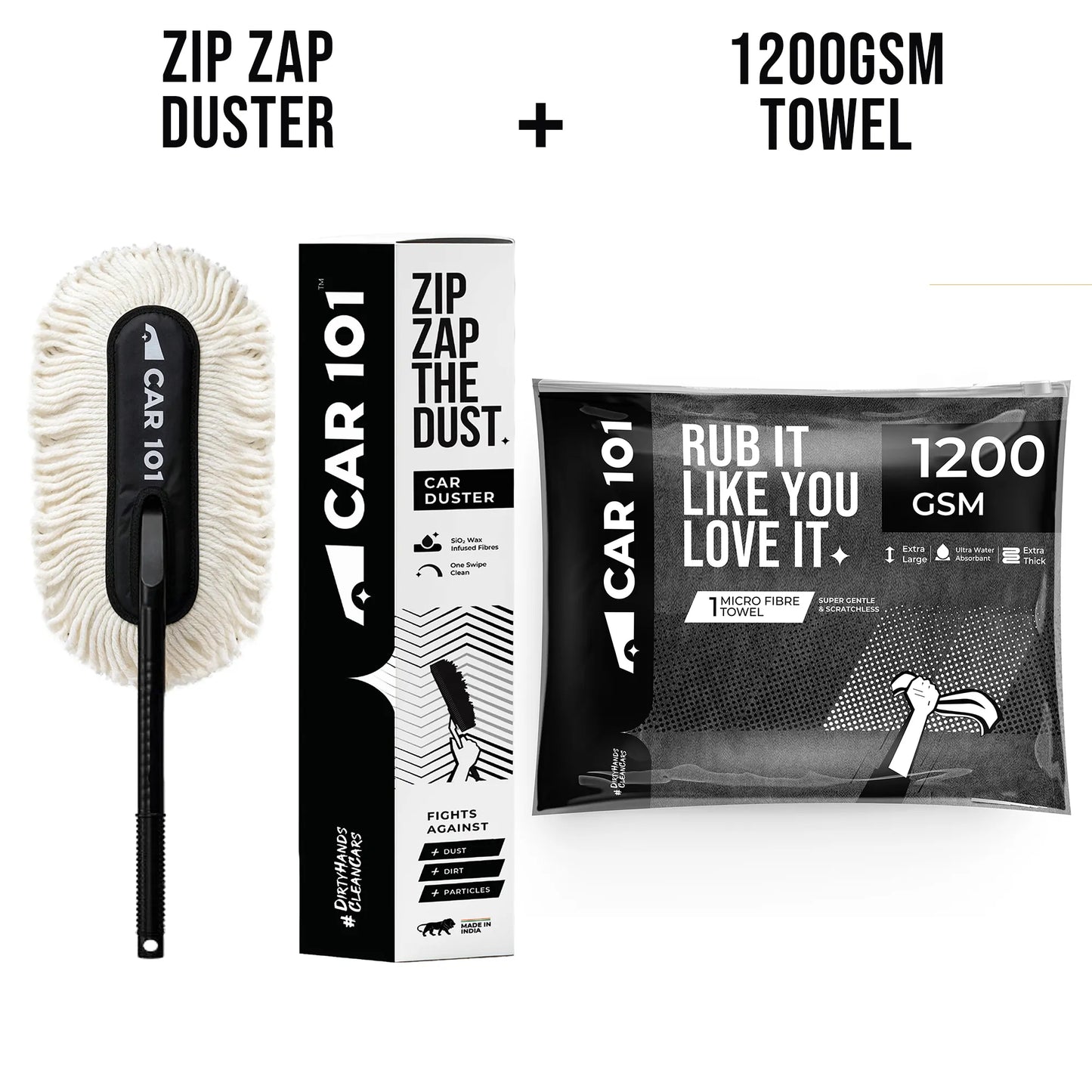 CAR101 ZIP ZAP Car Duster (with Ceramic Wax infused fibres)