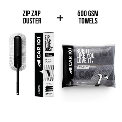 Zip Zap Duster + 2 500 GSM Towels