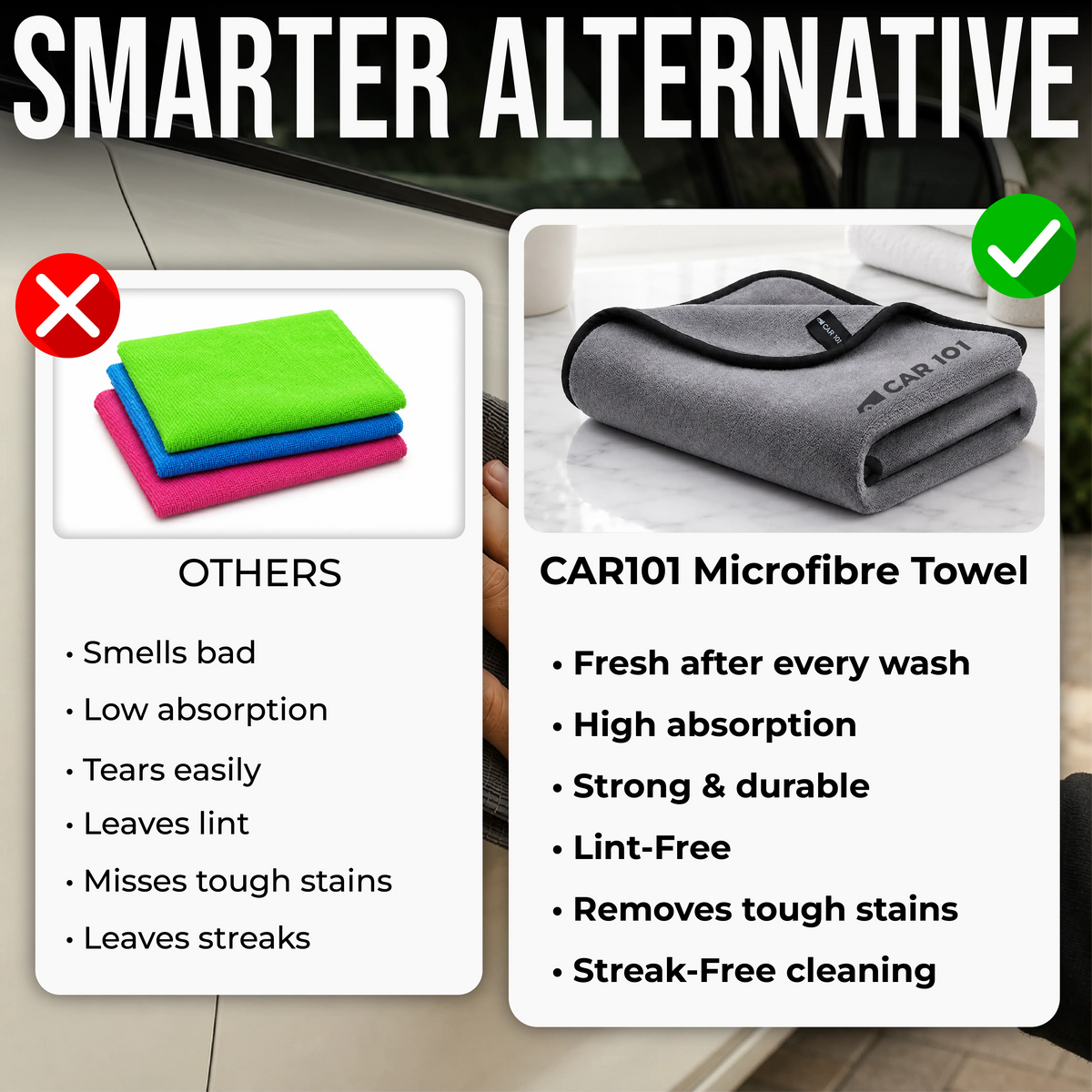 CAR101 500 GSM Microfiber Towel