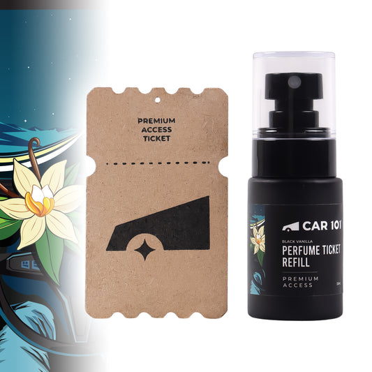 CAR101 Black Vanilla – Smooth & Warm Car Perfume