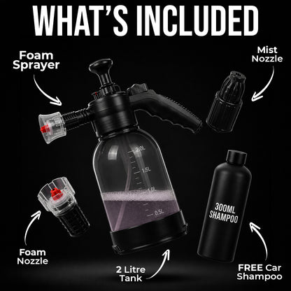 Foaming Sprayer | Multipurpose Sprayer 2L | Adjustable Nozzle | For Gardening, Car & Bike Wash
