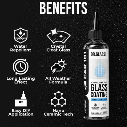Glass Coating | Dr Glass Hydrophobic Glass Coating | Rain Repellent | Long Lasting Effect