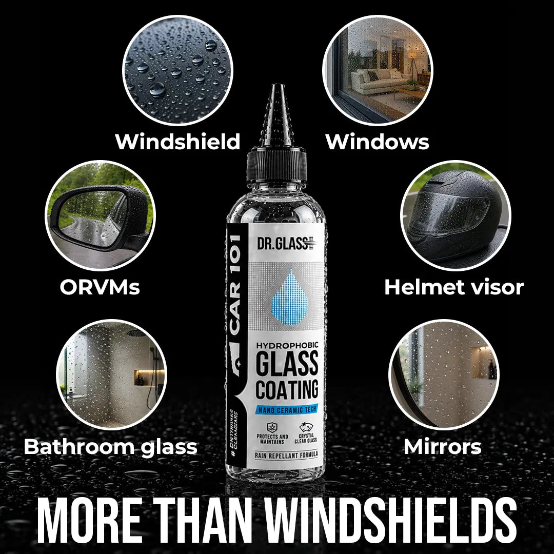 Glass Coating | Dr Glass Hydrophobic Glass Coating | Rain Repellent | Long Lasting Effect