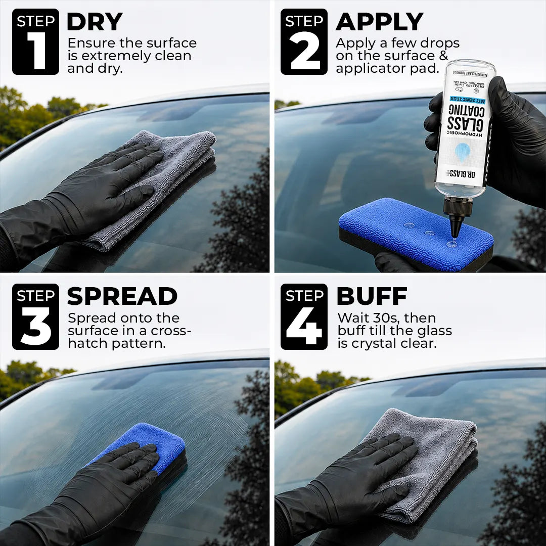 Glass Coating | Dr Glass Hydrophobic Glass Coating | Rain Repellent | Long Lasting Effect