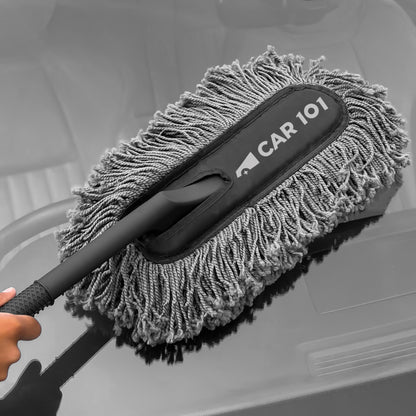 CAR101 Everyday Use Twisted Loop Daily Microfibre Car Duster (Grey)