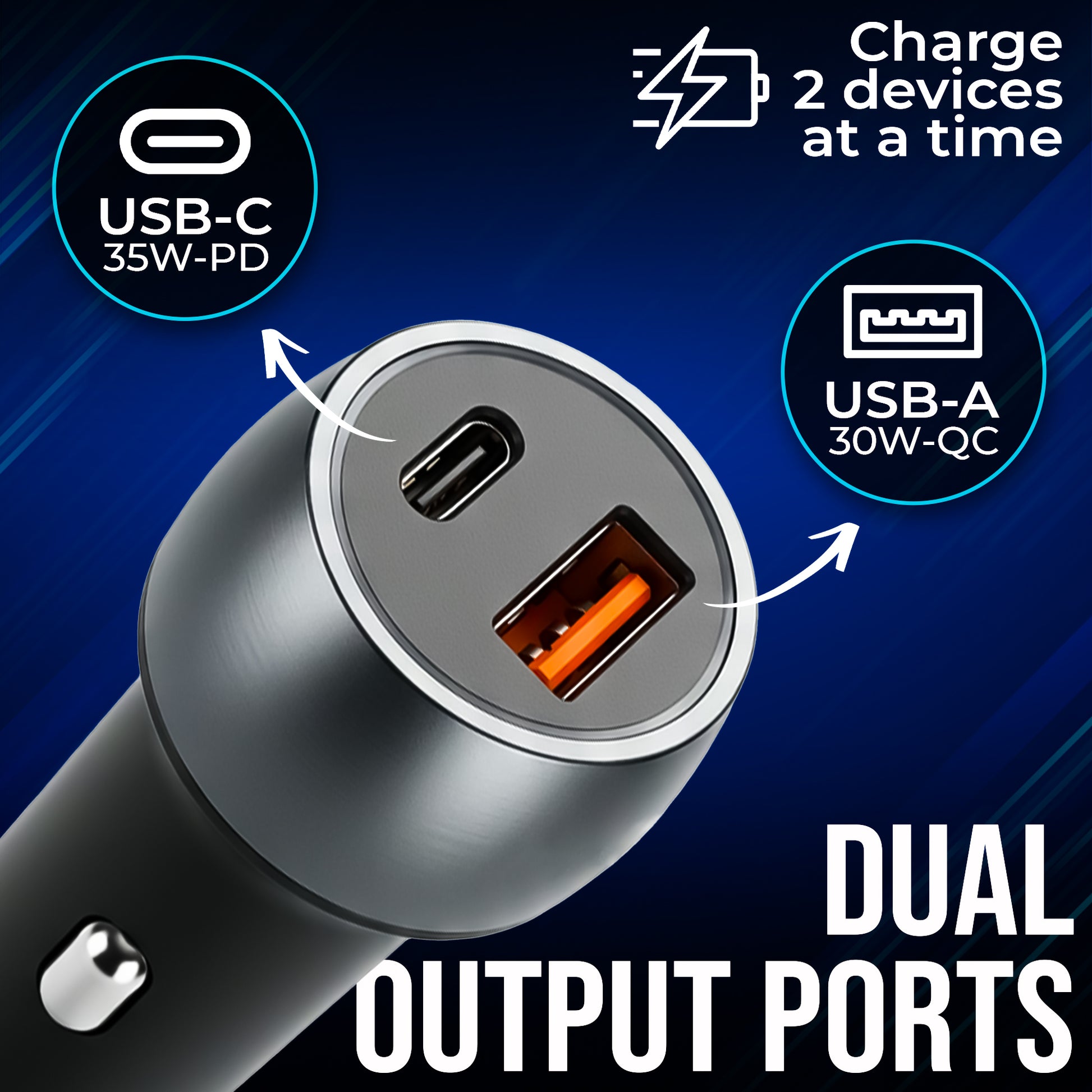 CAR101 Turbo Fast 65W Car Charger