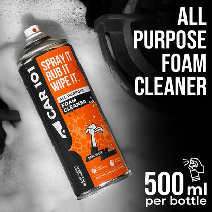 All Purpose Foam Cleaner | Best for daily cleaning | Car interior & Exterior | Anti Bacterial | 500ml large Size