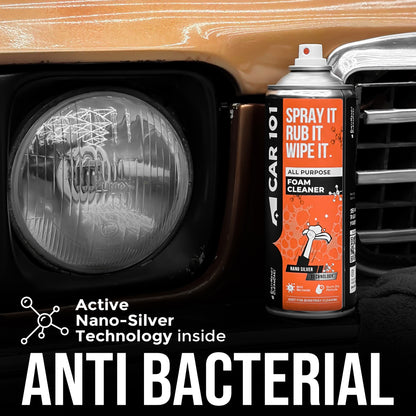 All Purpose Foam Cleaner | Best for daily cleaning | Car interior & Exterior | Anti Bacterial | 500ml large Size