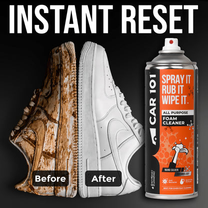 All Purpose Foam Cleaner | Best for daily cleaning | Car interior & Exterior | Anti Bacterial | 500ml large Size