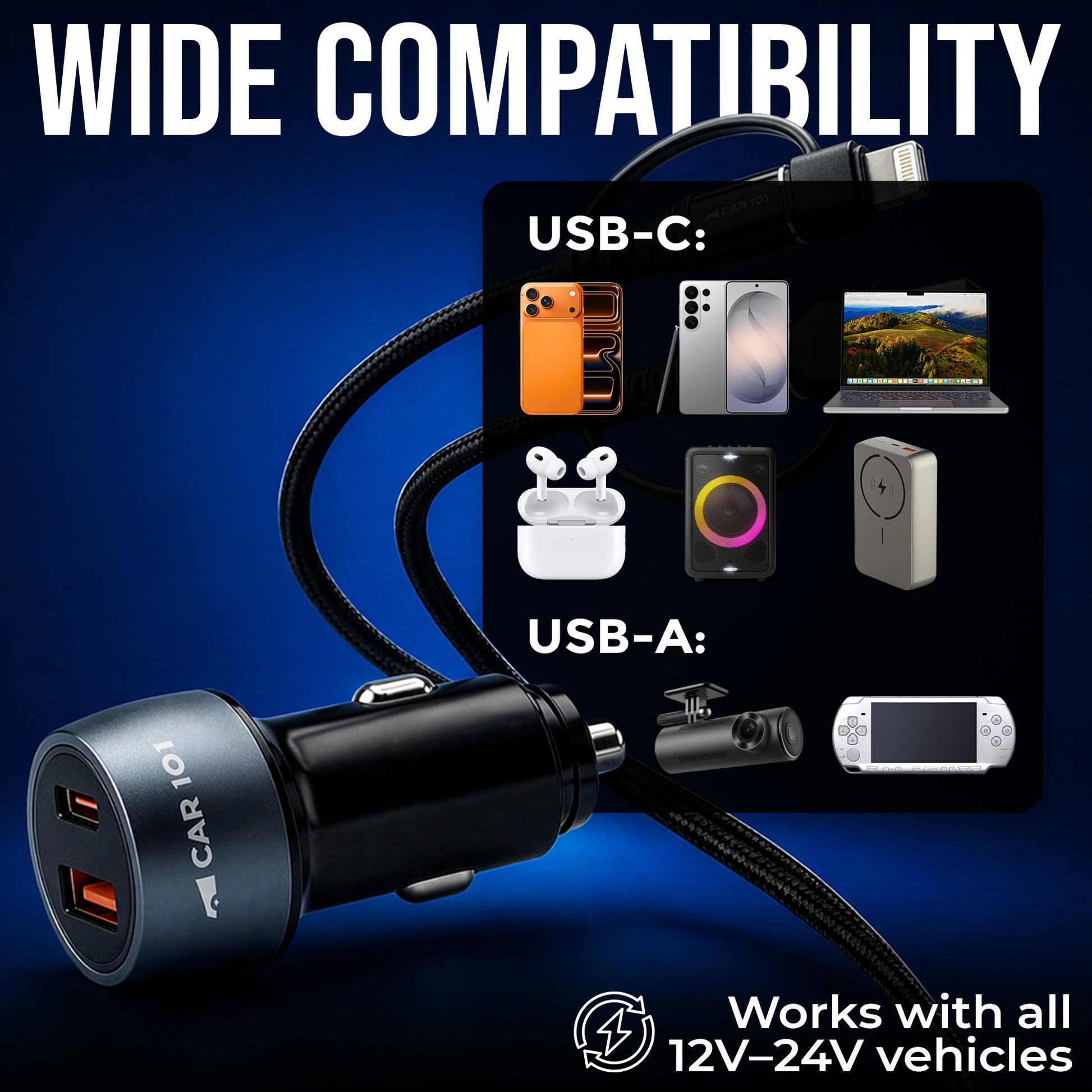 CAR101 Turbo Fast 65W Car Charger
