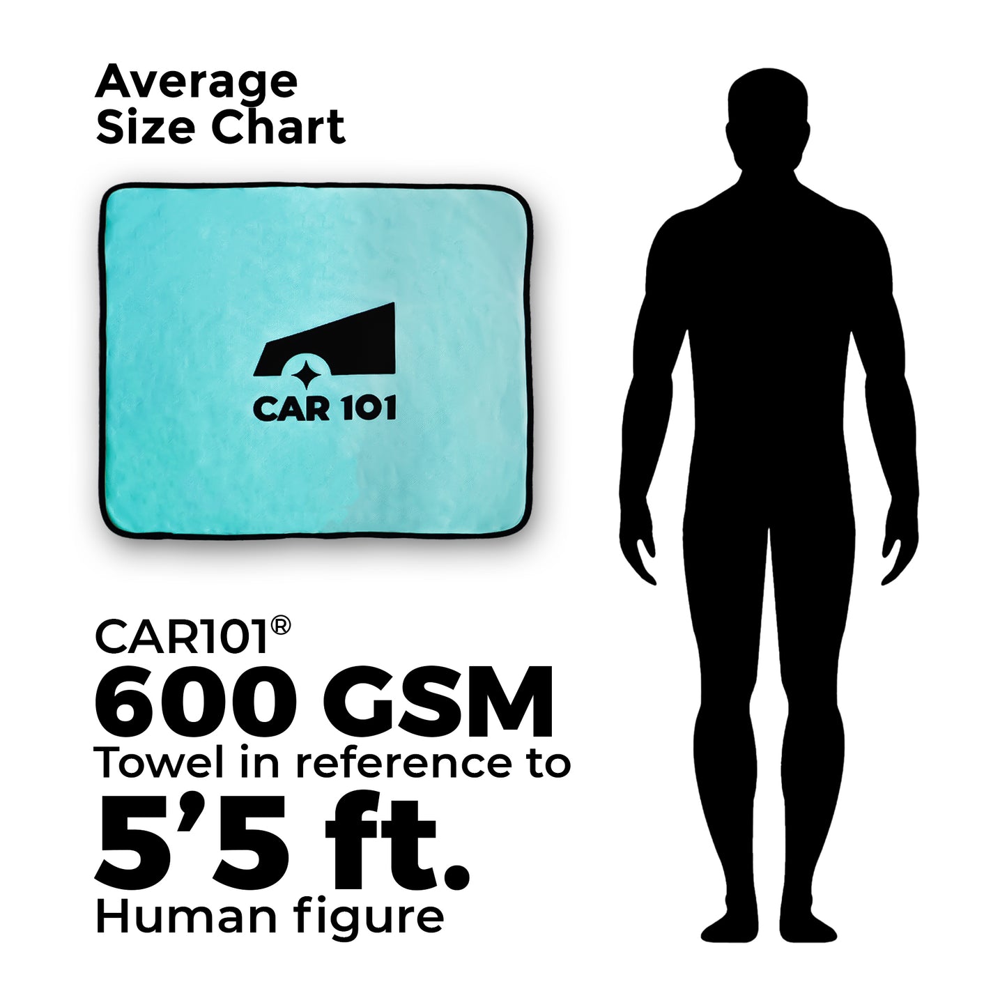 CAR101 600 GSM Twisted Loop Drying Towel