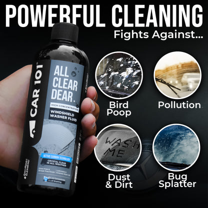 CAR101 Windshield Washer Concentrate 300ml  - Use only 5ml per litre